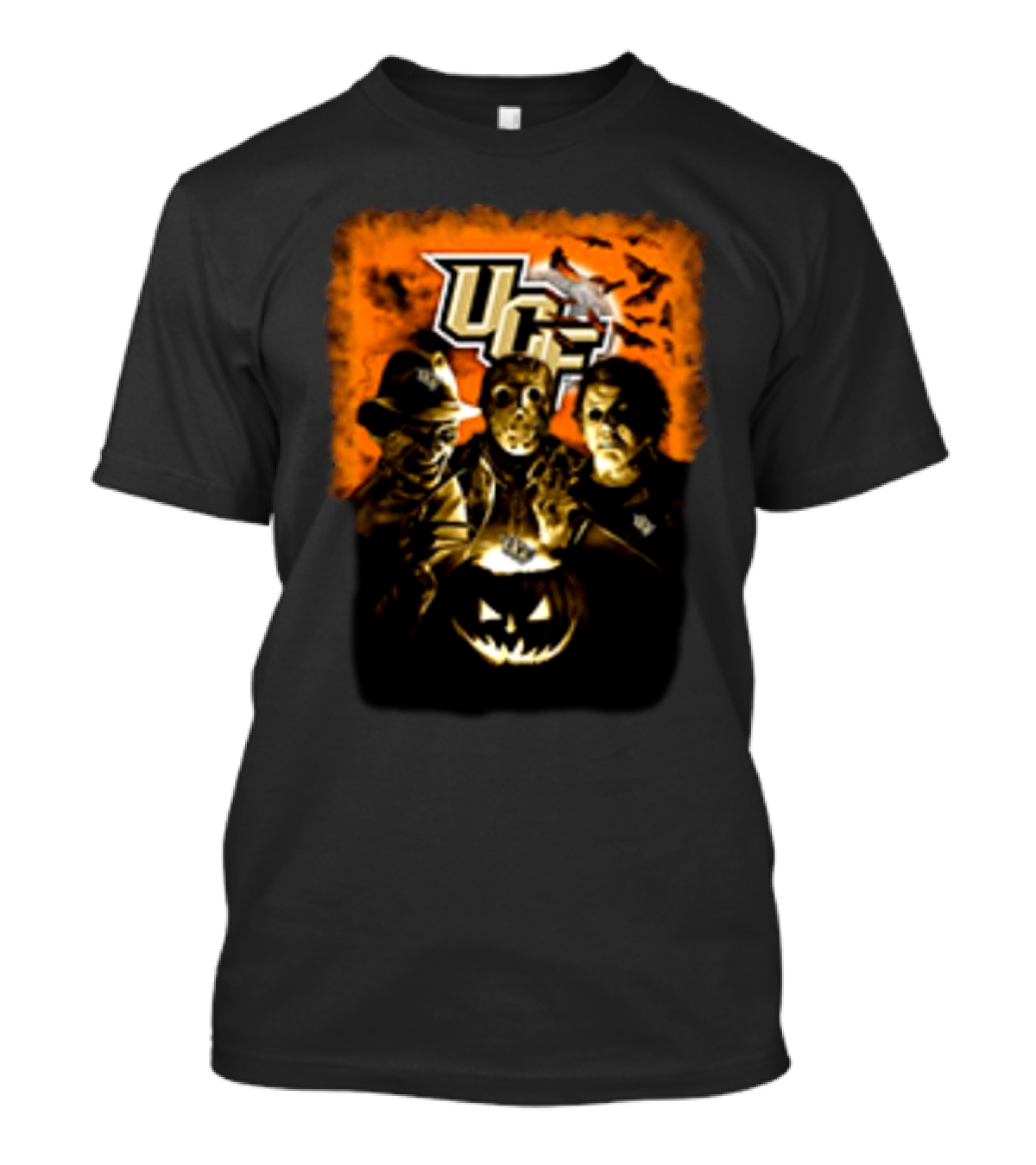 Horror Movies Freddy Krueger Jason Voorhees Michael Myers UCF Knights Halloween T-Shirt