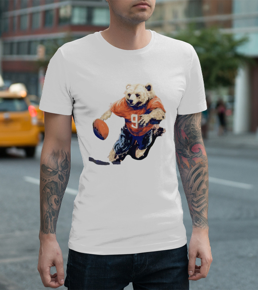 Staley Da Bear Chicago Bears Football Bear Jersey Number 9 T-Shirt