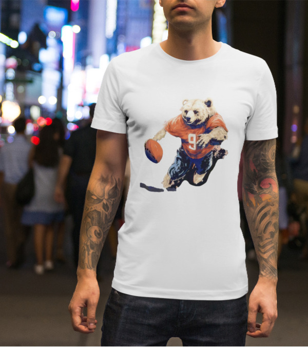 Staley Da Bear Chicago Bears Football Bear Jersey Number 9 T-Shirt