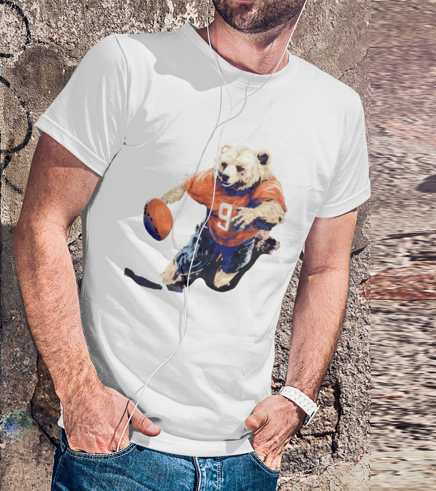 Staley Da Bear Chicago Bears Football Bear Jersey Number 9 T-Shirt