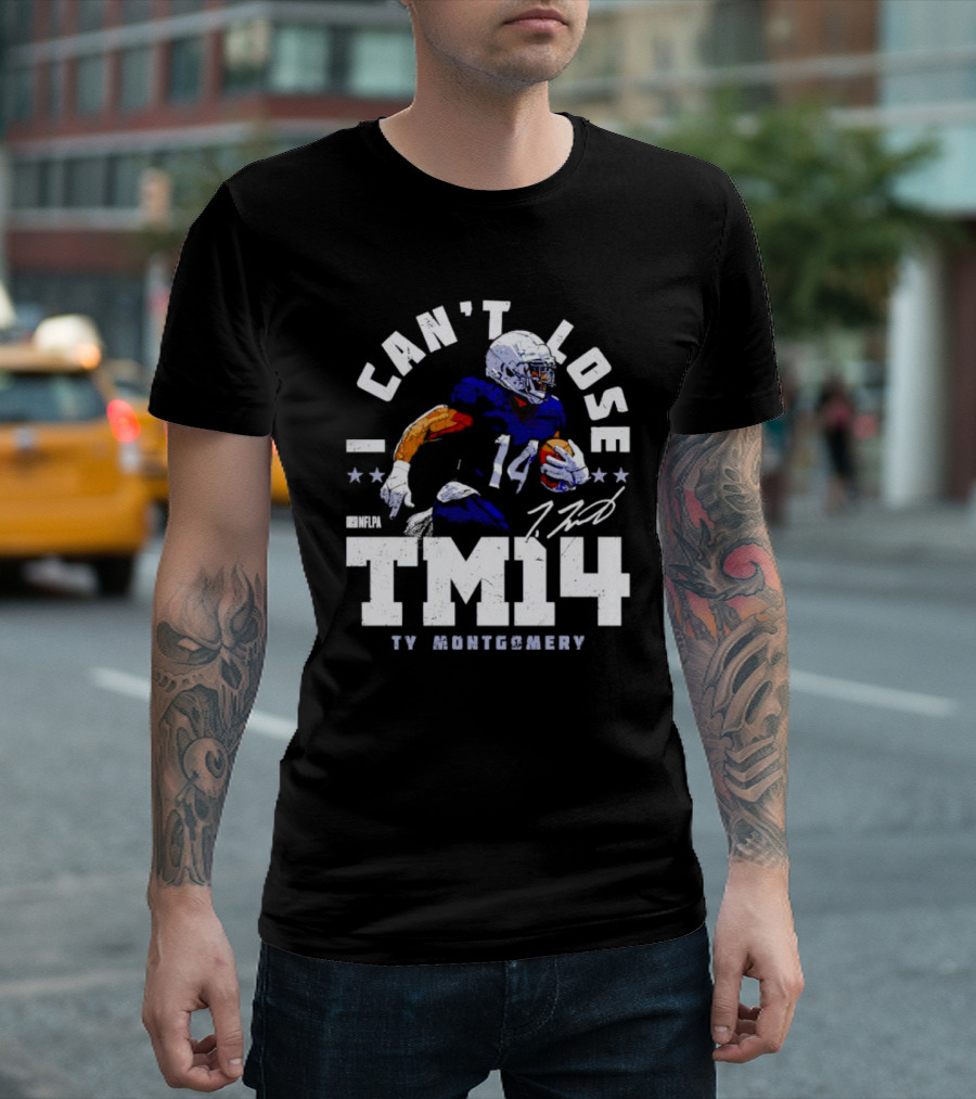 Can't Lose Ty Montgomery TM14 Signature NFLPA T-Shirt