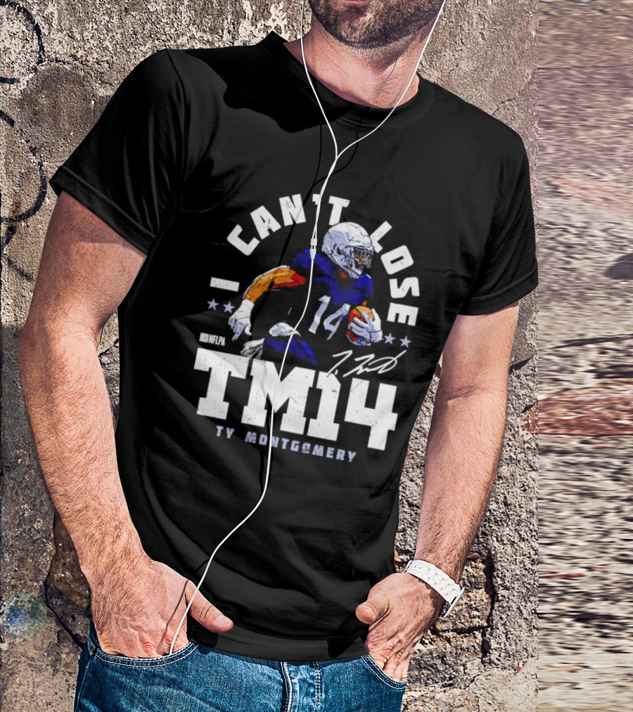 Can't Lose Ty Montgomery TM14 Signature NFLPA T-Shirt