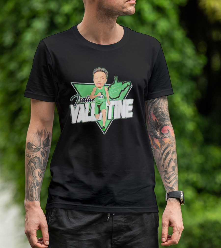 Isaiah Valentine 304 Racer Caricature Signature West Virginia Map T-Shirt