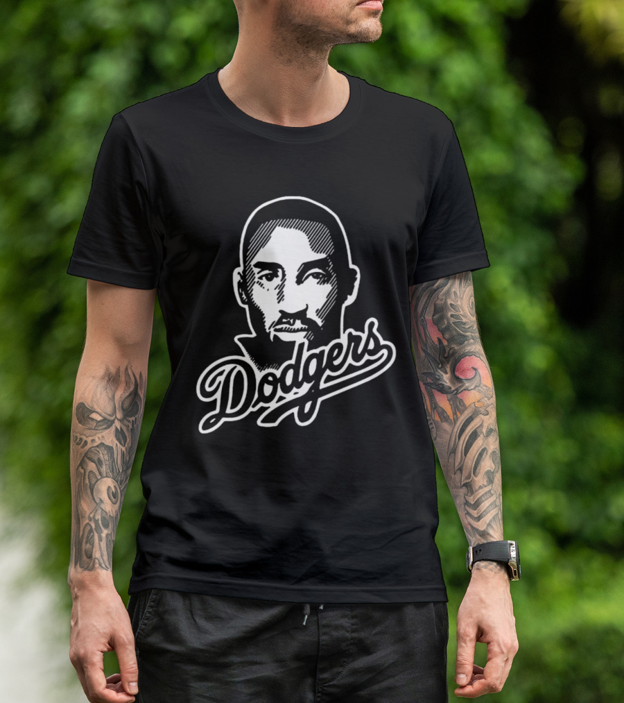 Kobe Bryant Dodgers Face T-Shirt