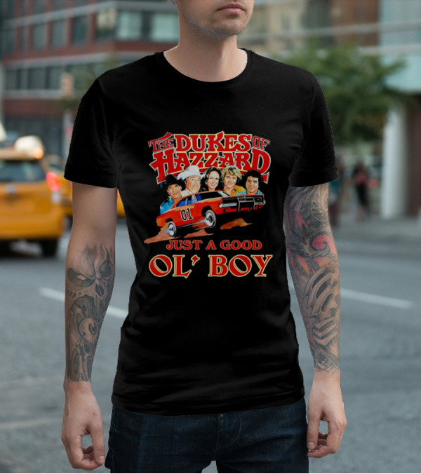 The Dukes Of Hazzard 1969 Dodge Charger Just A Good Ol' Boy Retro TV Car And Characters T-Shirt