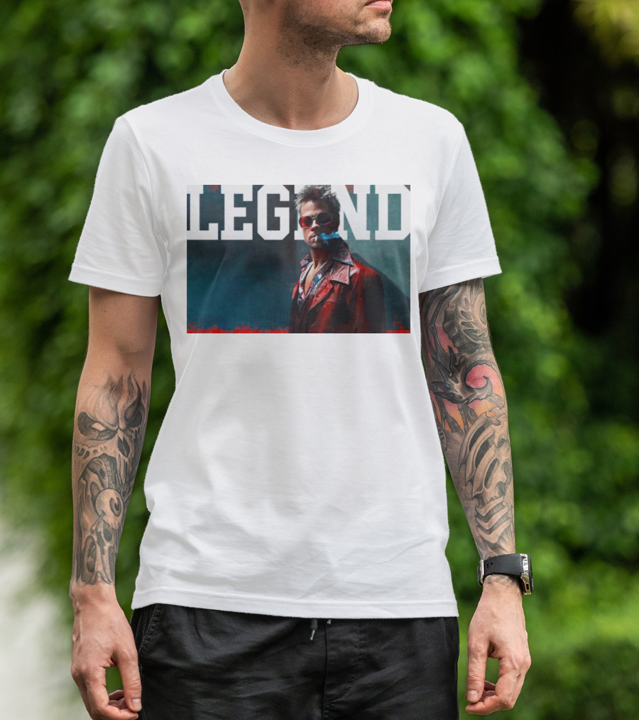 Tyler Durden Smoking Legend Iconic T-Shirt