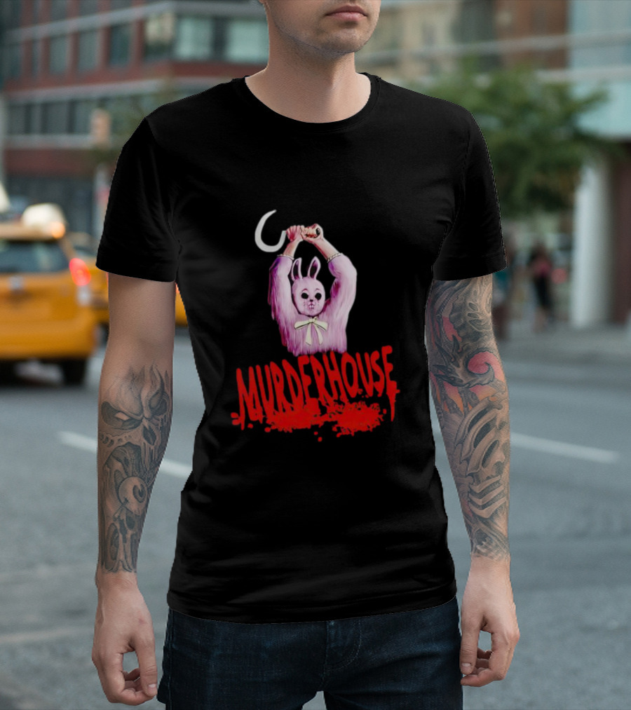 Murder House Pink Bunny with Sickle T-Shirt