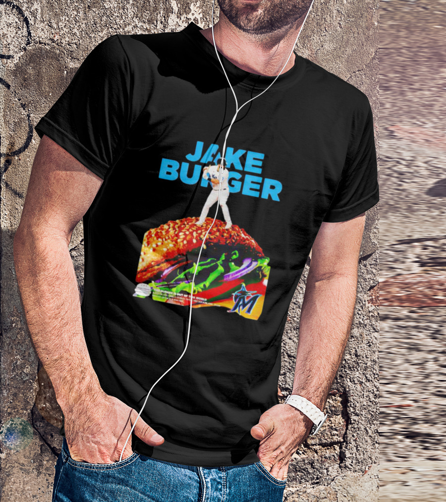 Jake Burger Miami Marlins Out Of This World T-Shirt