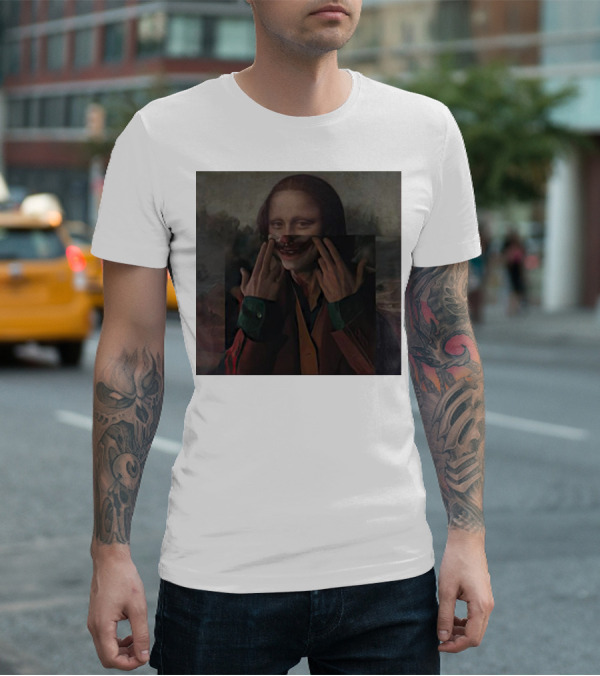 Mona Lisa Joker Crossover Fusion T-Shirt