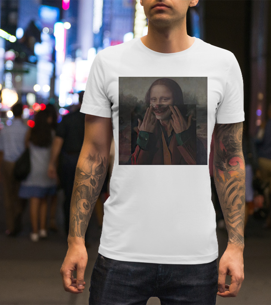 Mona Lisa Joker Crossover Fusion T-Shirt
