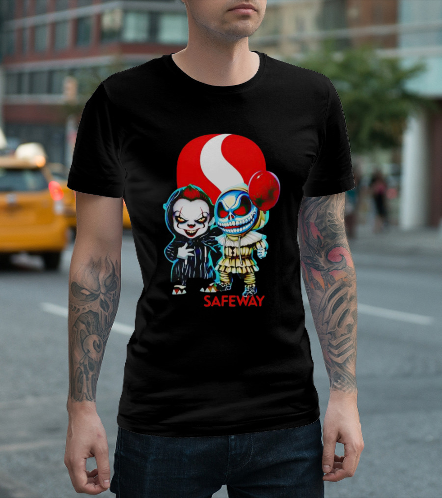 Pennywise Jack Skellington Safeway Halloween Combo T-Shirt