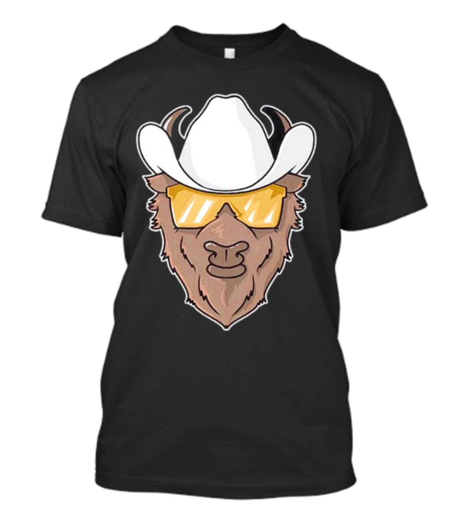 Deion Sanders Colorado Buffaloes Cowboy Hats Sunglasses Buffalo Head T-Shirt