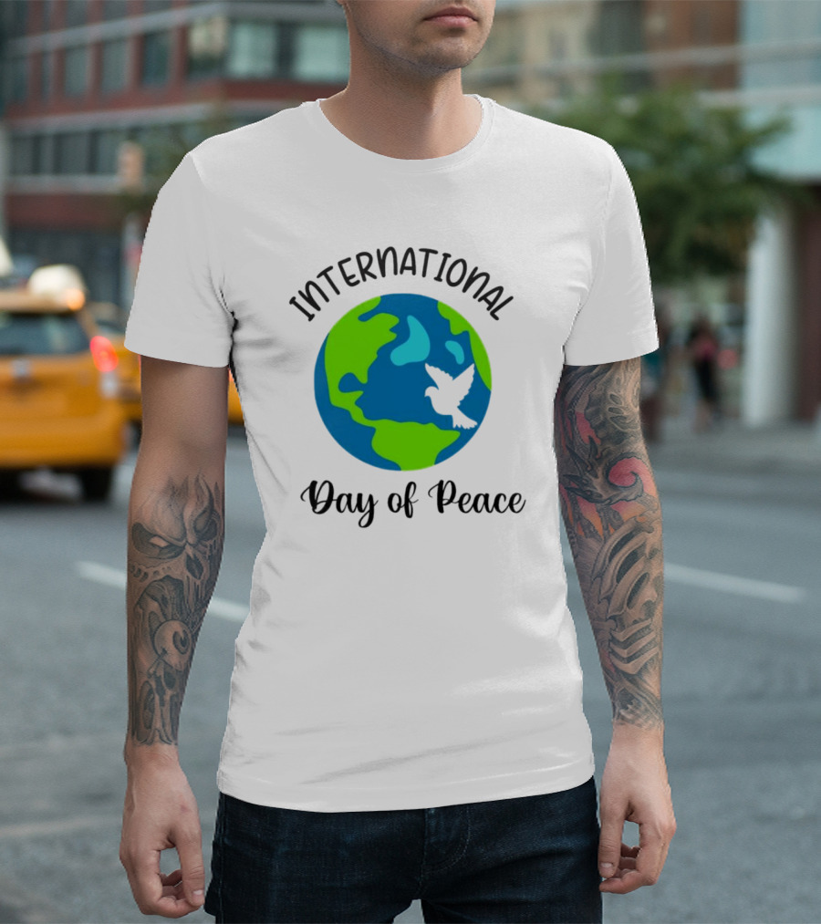 International Day of Peace Earth with Dove T-Shirt
