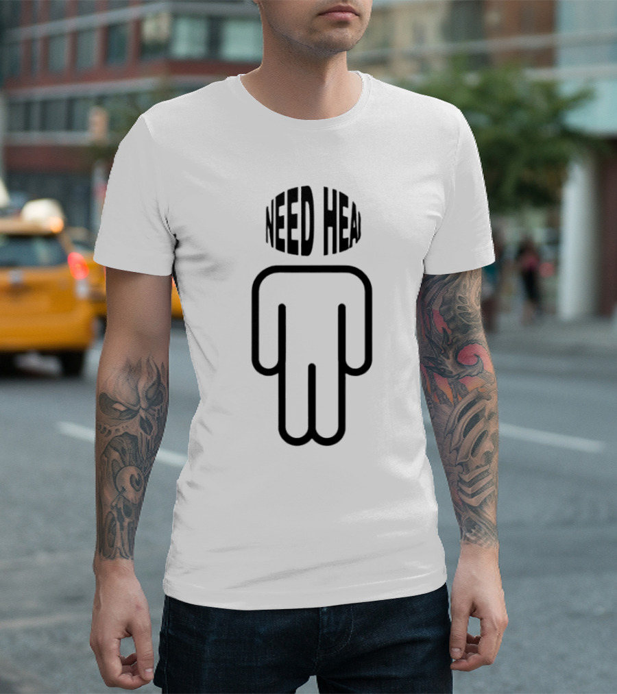 NEED HEAD Minimalist Figure T-Shirt
