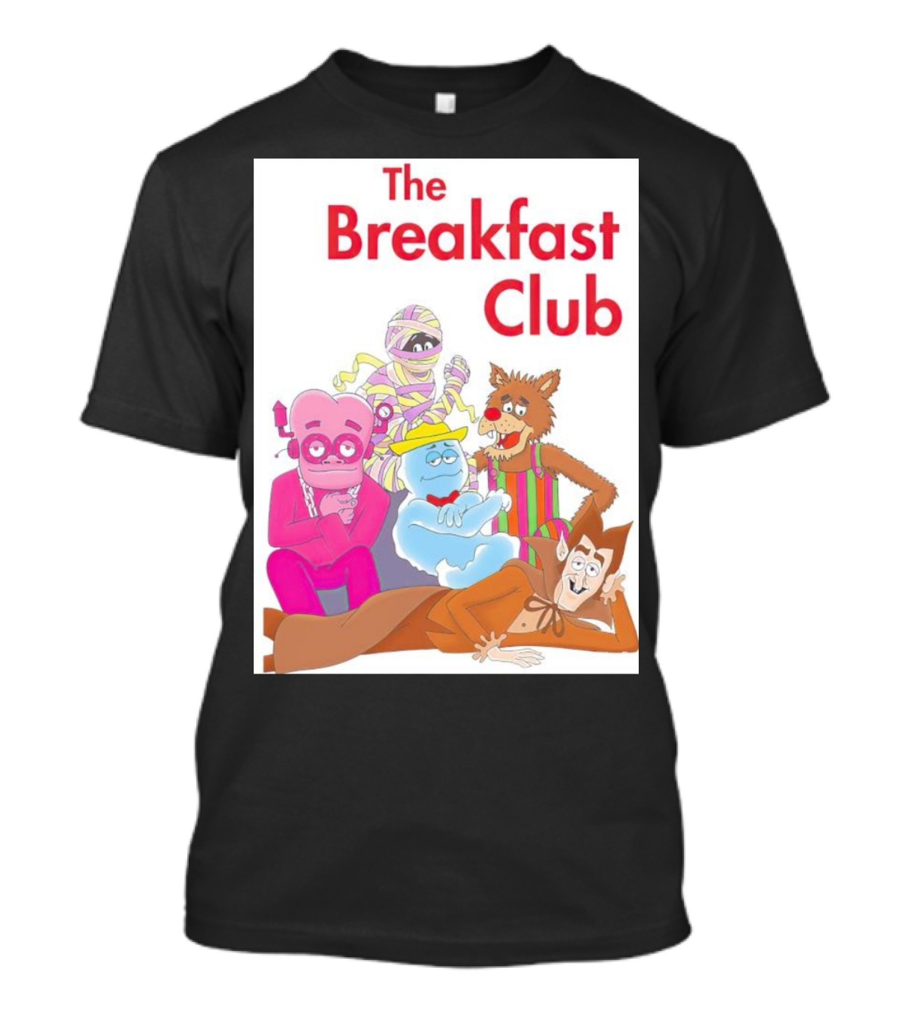 The Breakfast Club Monsters Cereals Figurines Characters T-Shirt