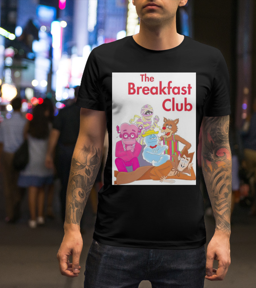The Breakfast Club Monsters Cereals Figurines Characters T-Shirt