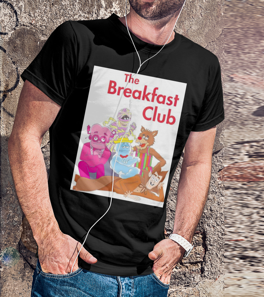 The Breakfast Club Monsters Cereals Figurines Characters T-Shirt