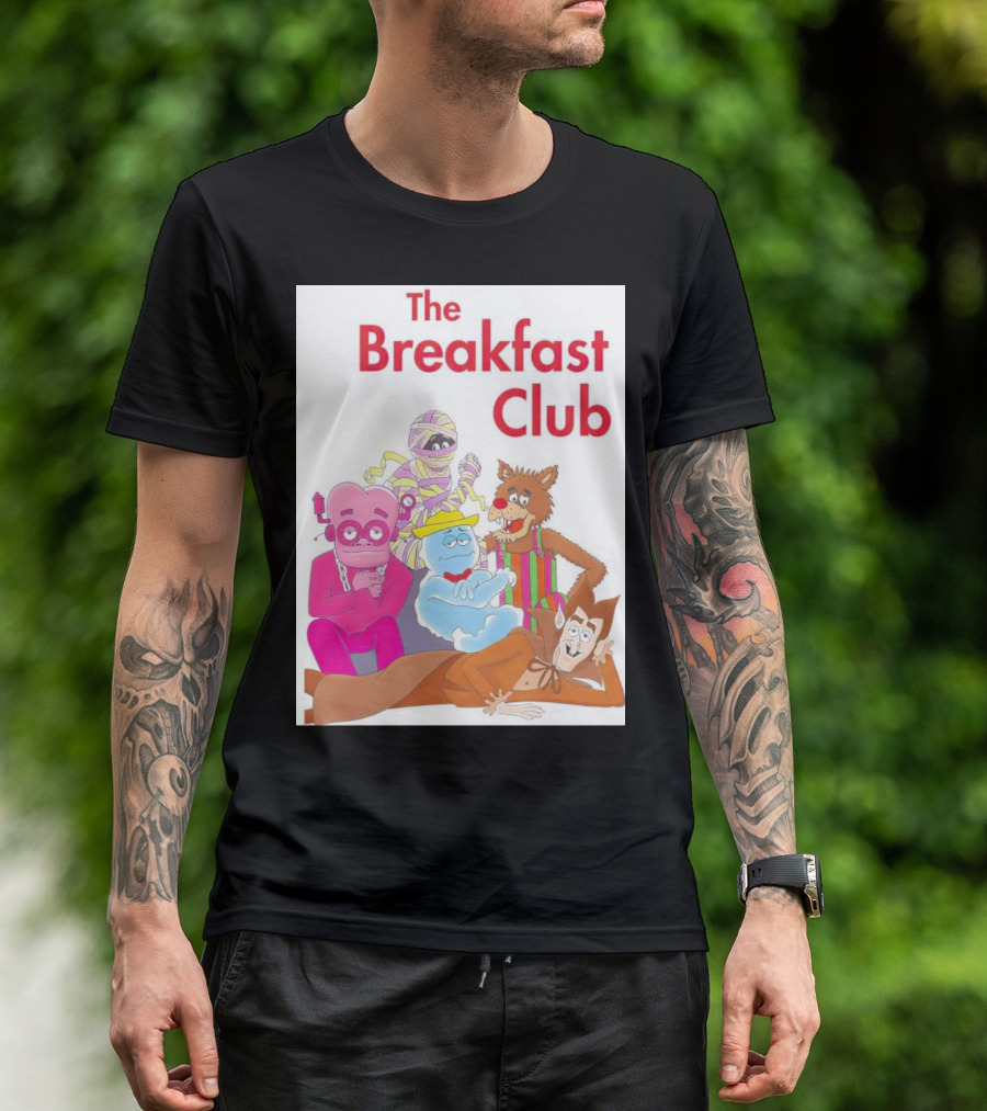 The Breakfast Club Monsters Cereals Figurines Characters T-Shirt