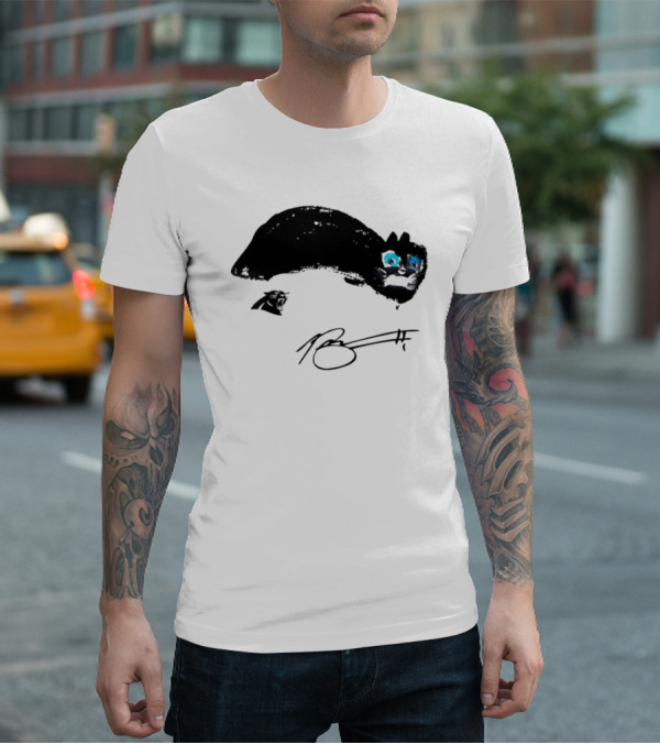 Bryce Young Panthers Signature Sketch T-Shirt