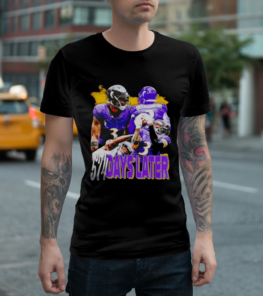 Beckham Jr 574 Days Later Ravens Football Return T-Shirt