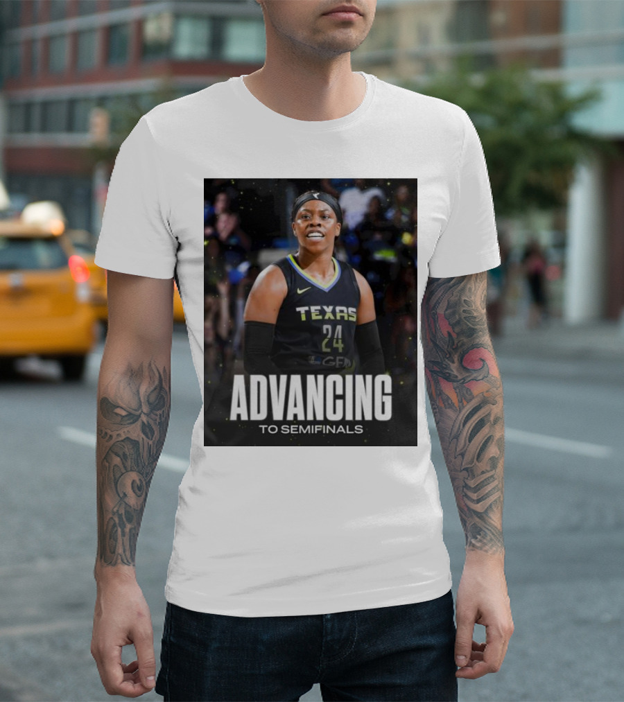 Advancing to Semifinals Arike Ogunbowale Texas 24 T-Shirt