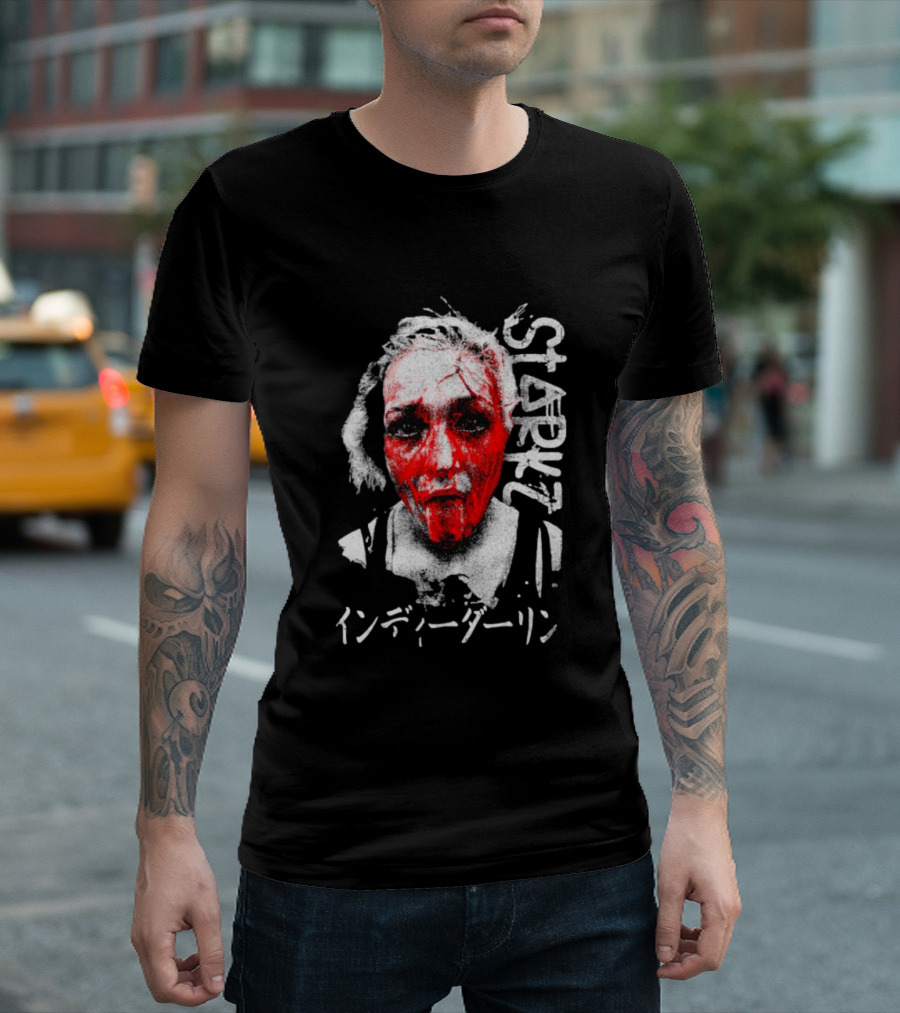 Billie Starkz Blood Red Face Indy Darling Starkz T-Shirt