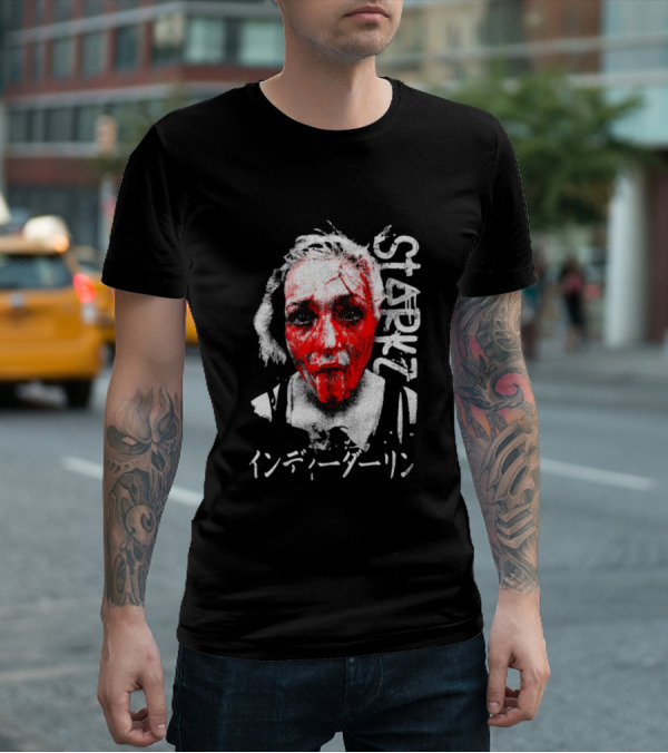 Billie Starkz Blood Red Face Indy Darling Starkz T-Shirt
