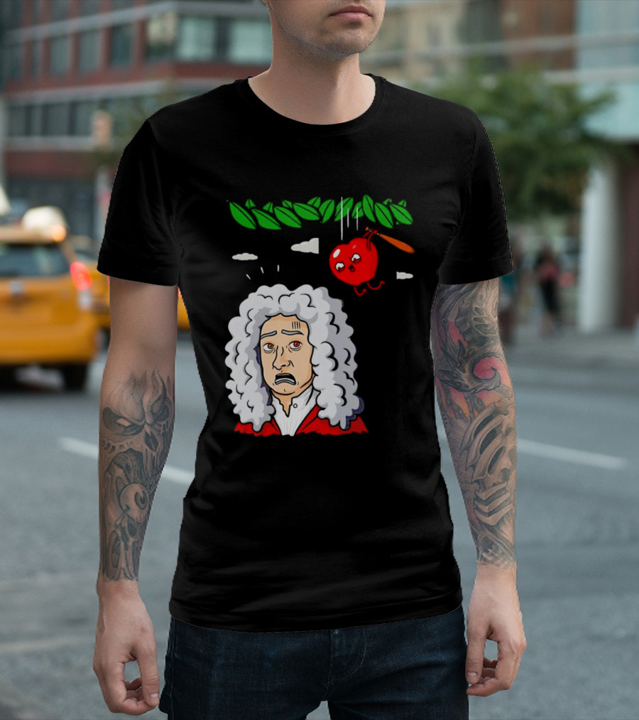Extreme Gravity Apple Falling on Newton T-Shirt