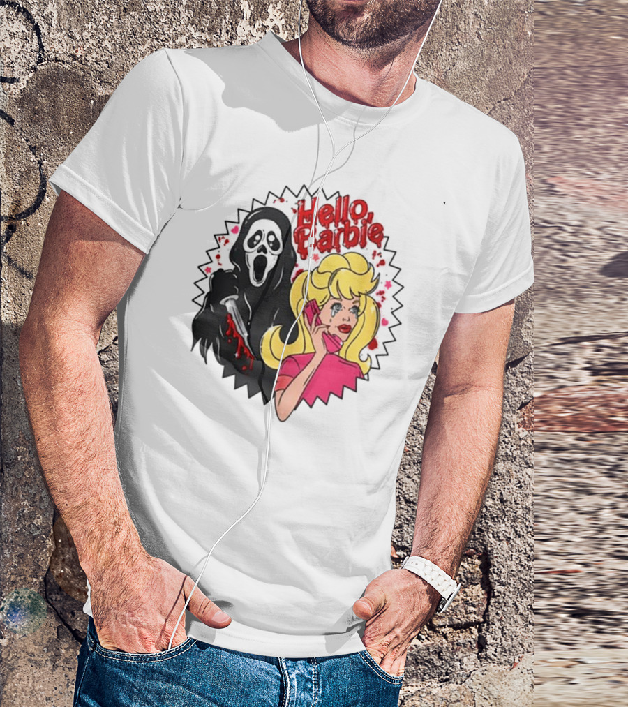 Hello Barbie Ghost Mask Doll T-Shirt