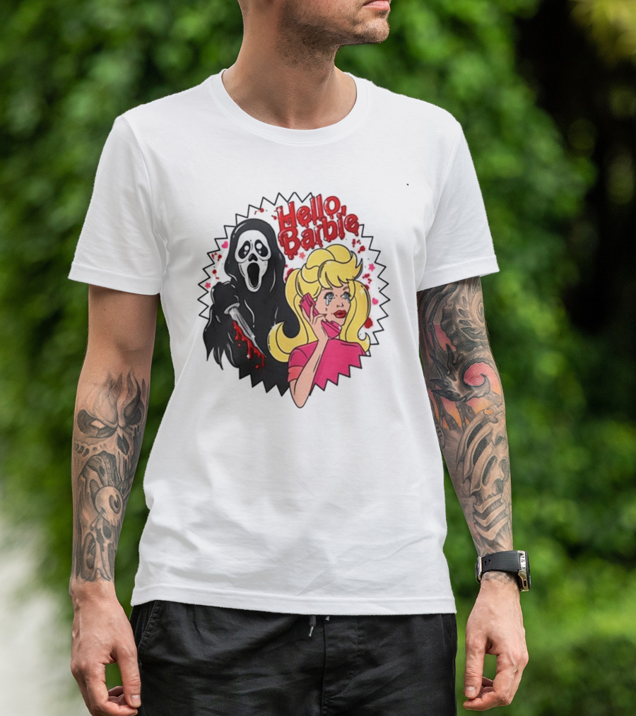 Hello Barbie Ghost Mask Doll T-Shirt