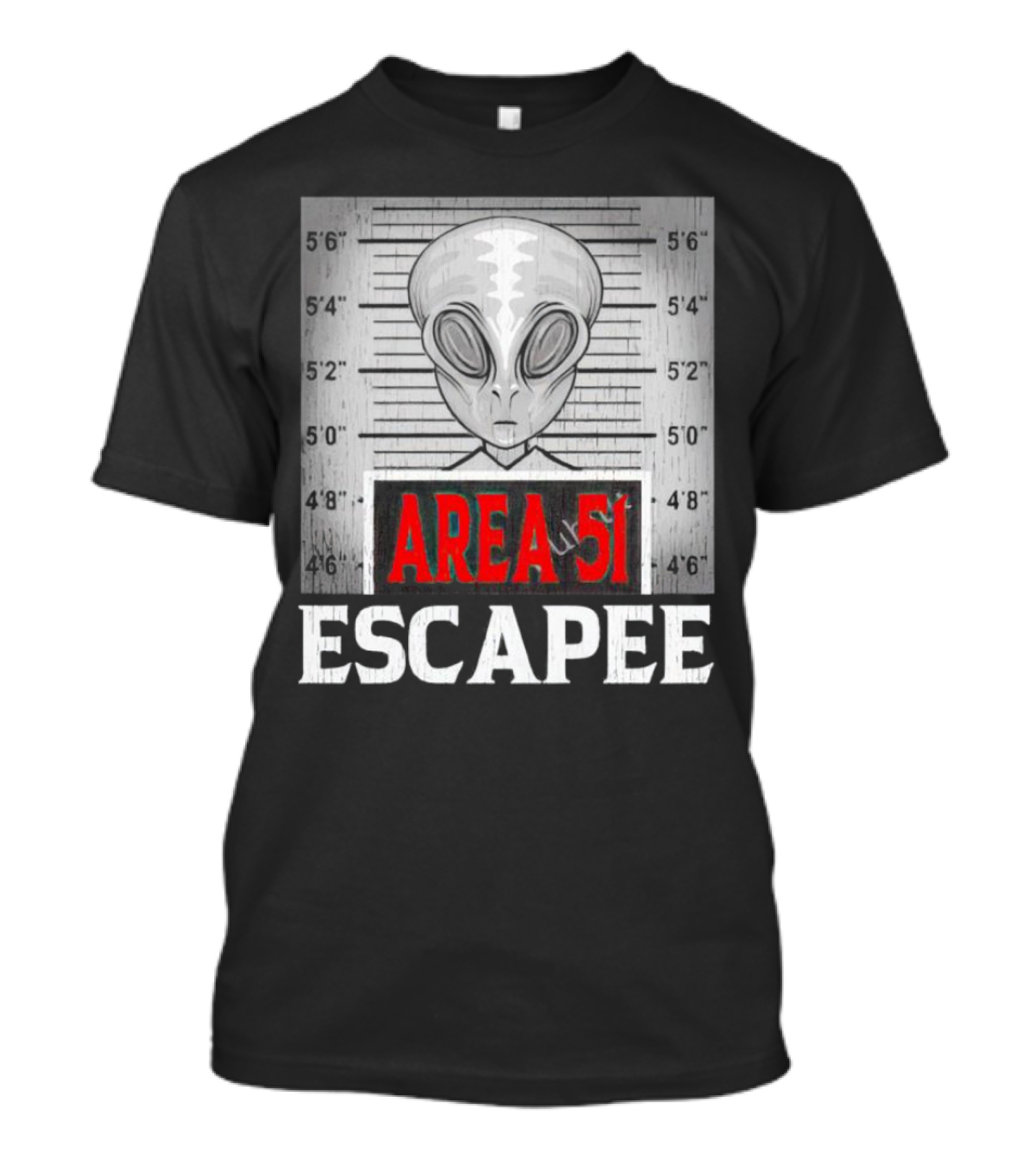 Area 51 Alien Escapee Mugshot T-Shirt