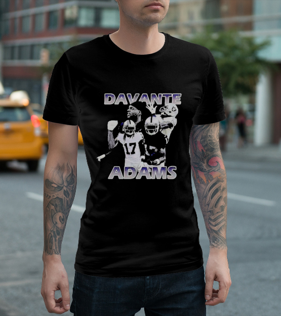 Davante Adams Raiders Football Collage 17 T-Shirt