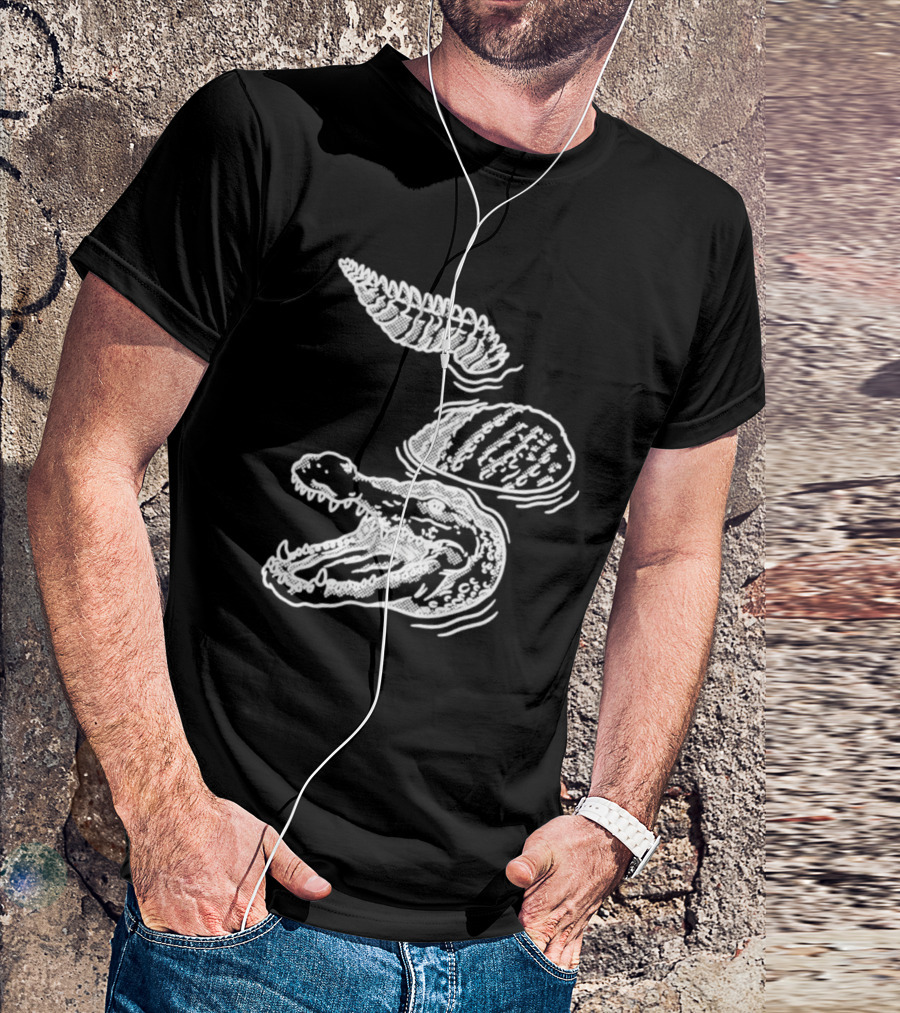 Let's Trip Alligator Spiral Tail T-Shirt
