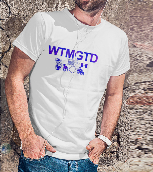 WTMGTD UK US EU Horse Donkey Flags ZEGE T-Shirt