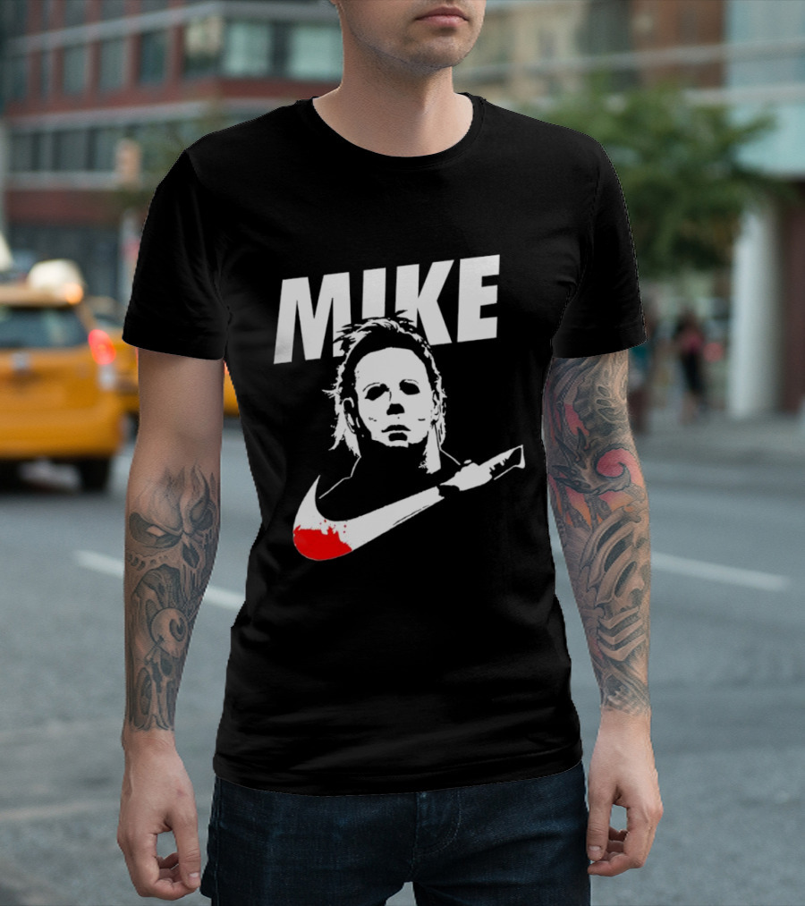Mike Michael Myers Halloween Knife Swoosh T-Shirt