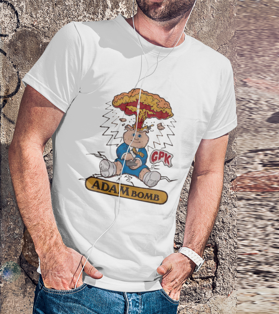 Garbage Pail Kids Adam Bomb GPK Explosion T-Shirt