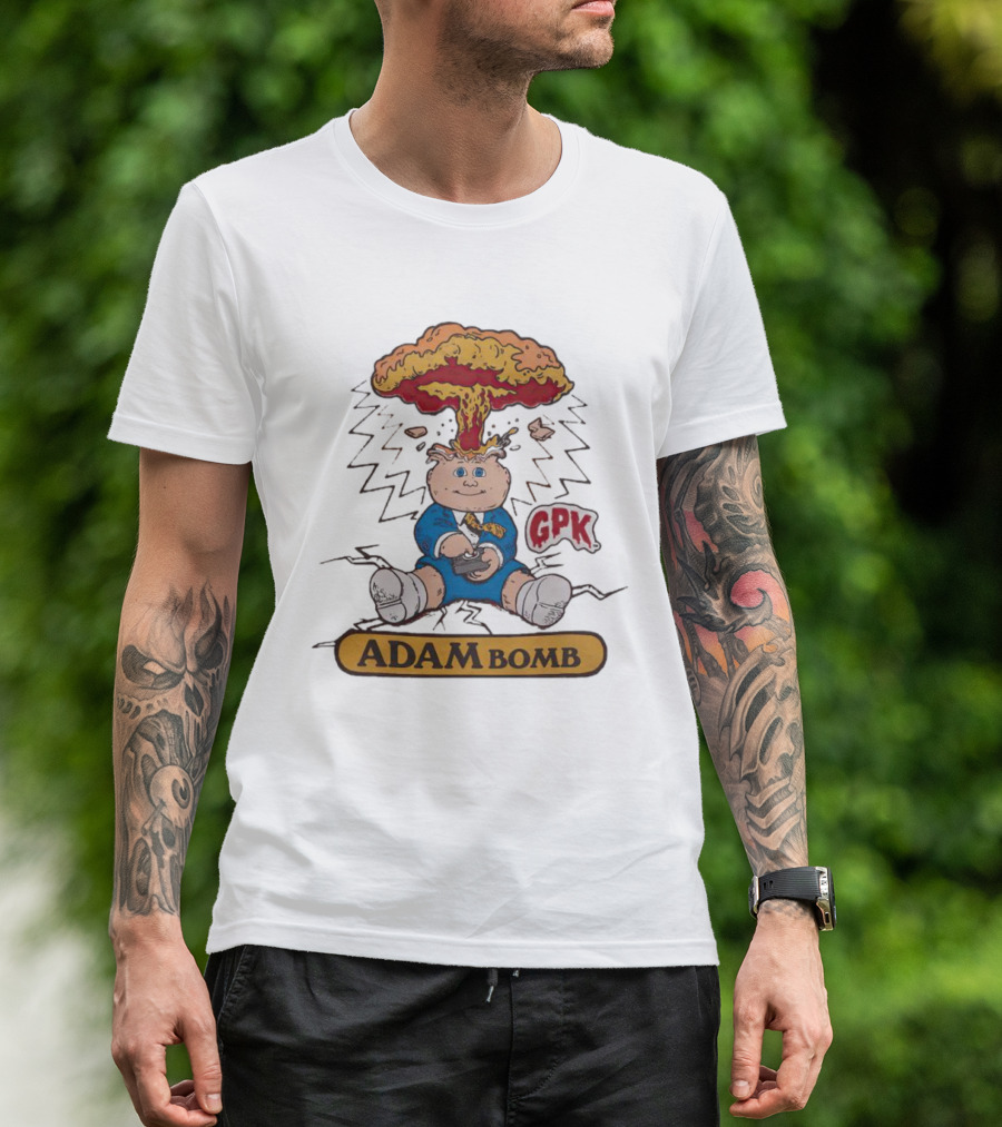 Garbage Pail Kids Adam Bomb GPK Explosion T-Shirt