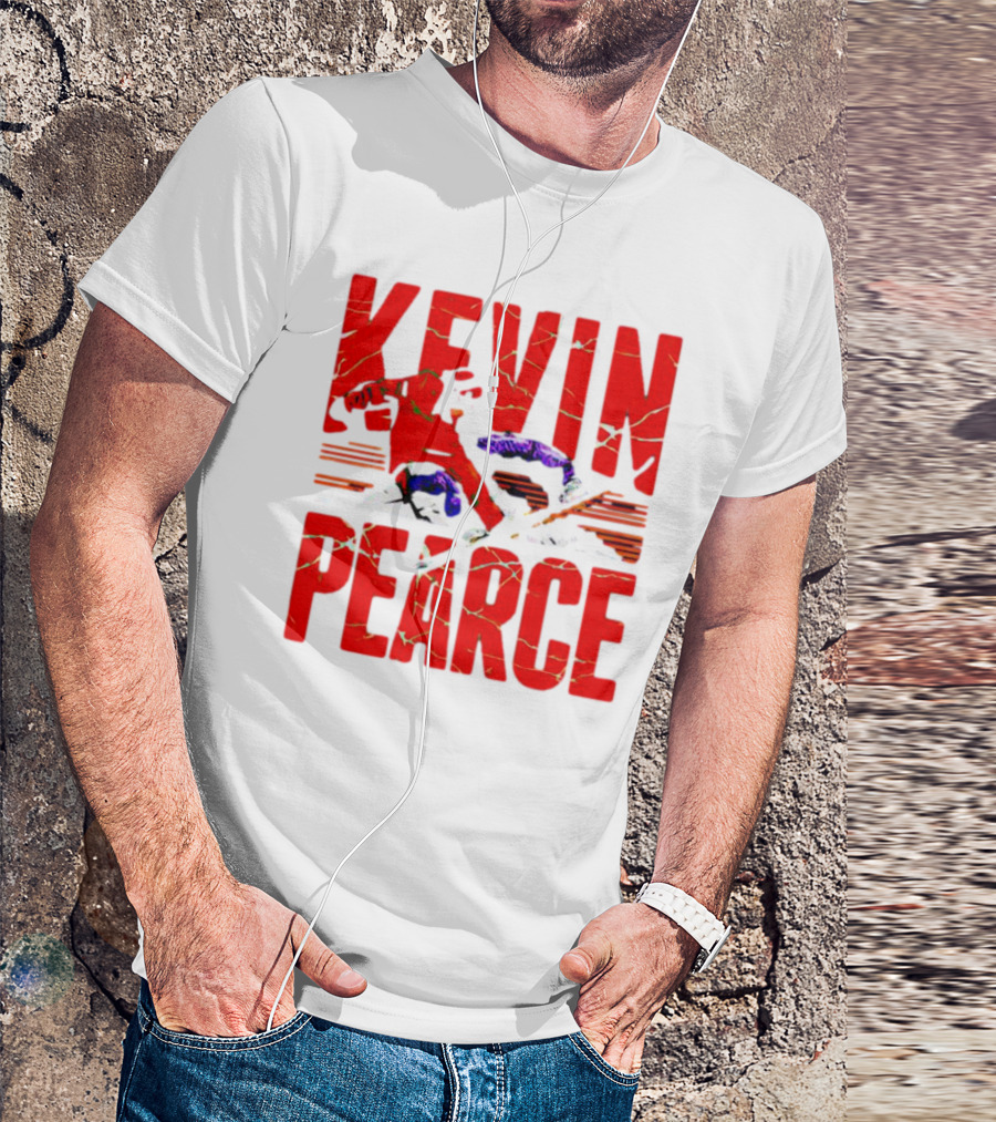 Kevin Pearce Snowboarder Action Red Letters T-Shirt
