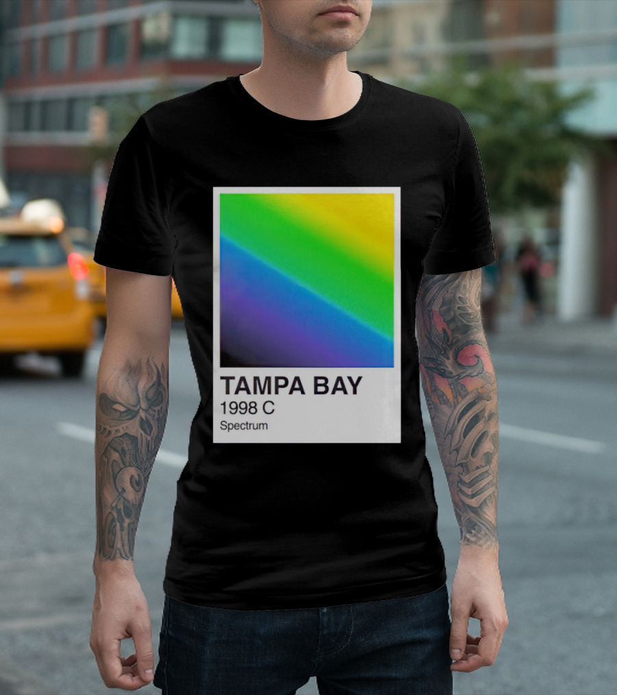Tampa Bay 1998 C Spectrum Rainbow Gradient T-Shirt