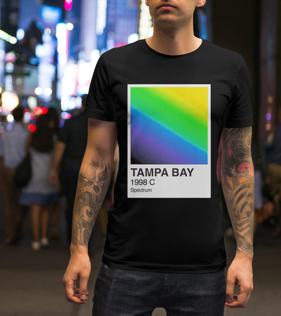 Tampa Bay 1998 C Spectrum Rainbow Gradient T-Shirt