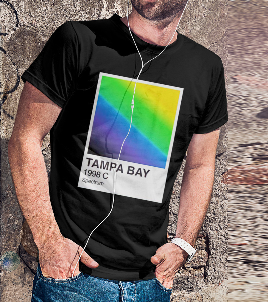 Tampa Bay 1998 C Spectrum Rainbow Gradient T-Shirt
