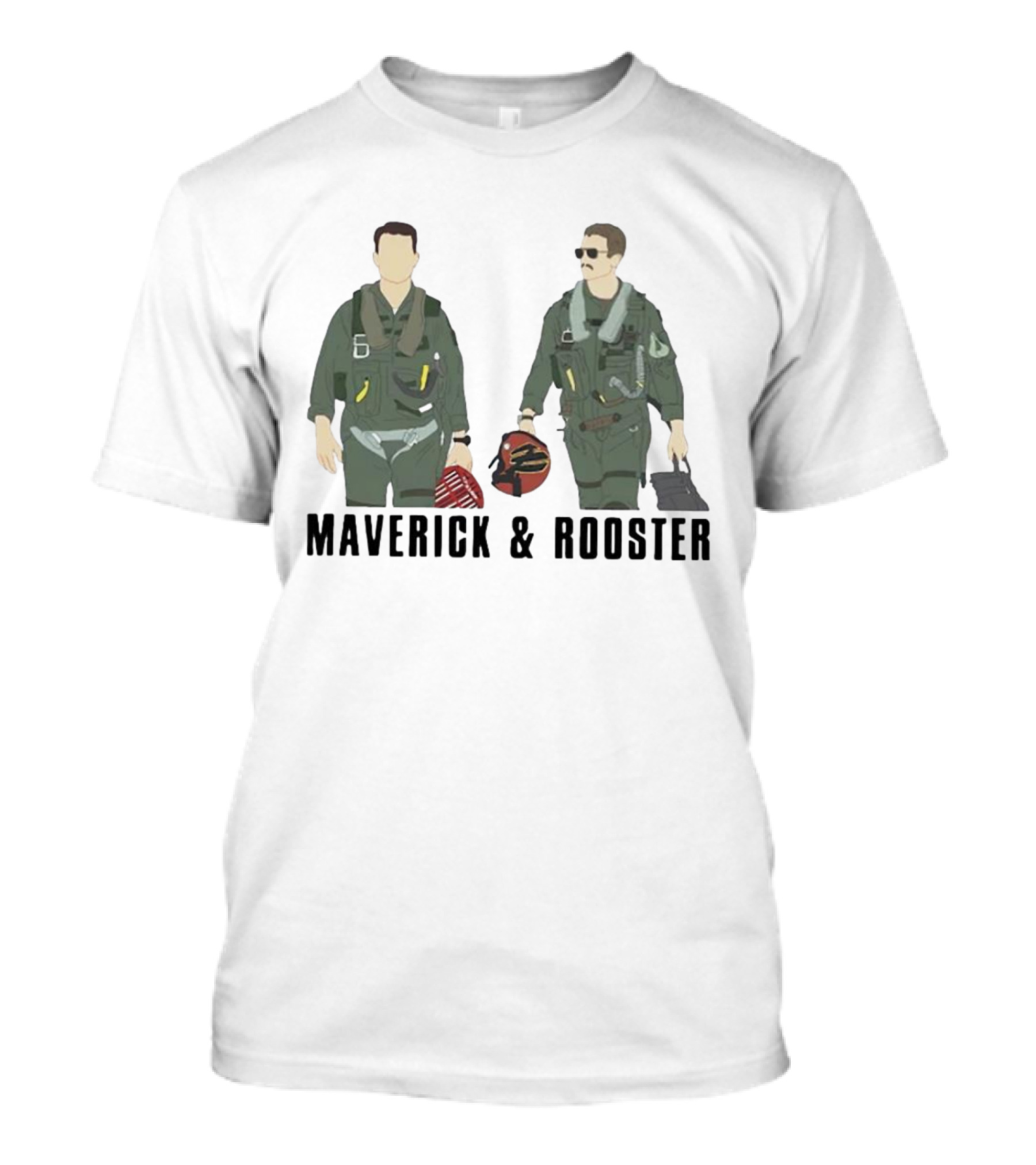 Top Gun Maverick And Rooster Pilot Duo T-Shirt