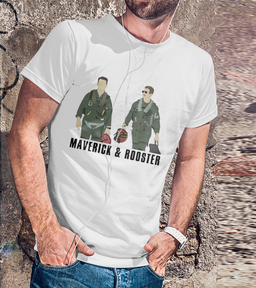 Top Gun Maverick And Rooster Pilot Duo T-Shirt