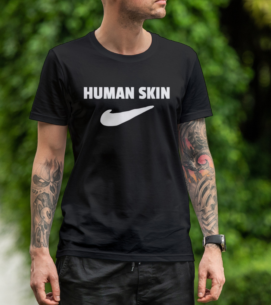 Human Skin Swoosh T-Shirt