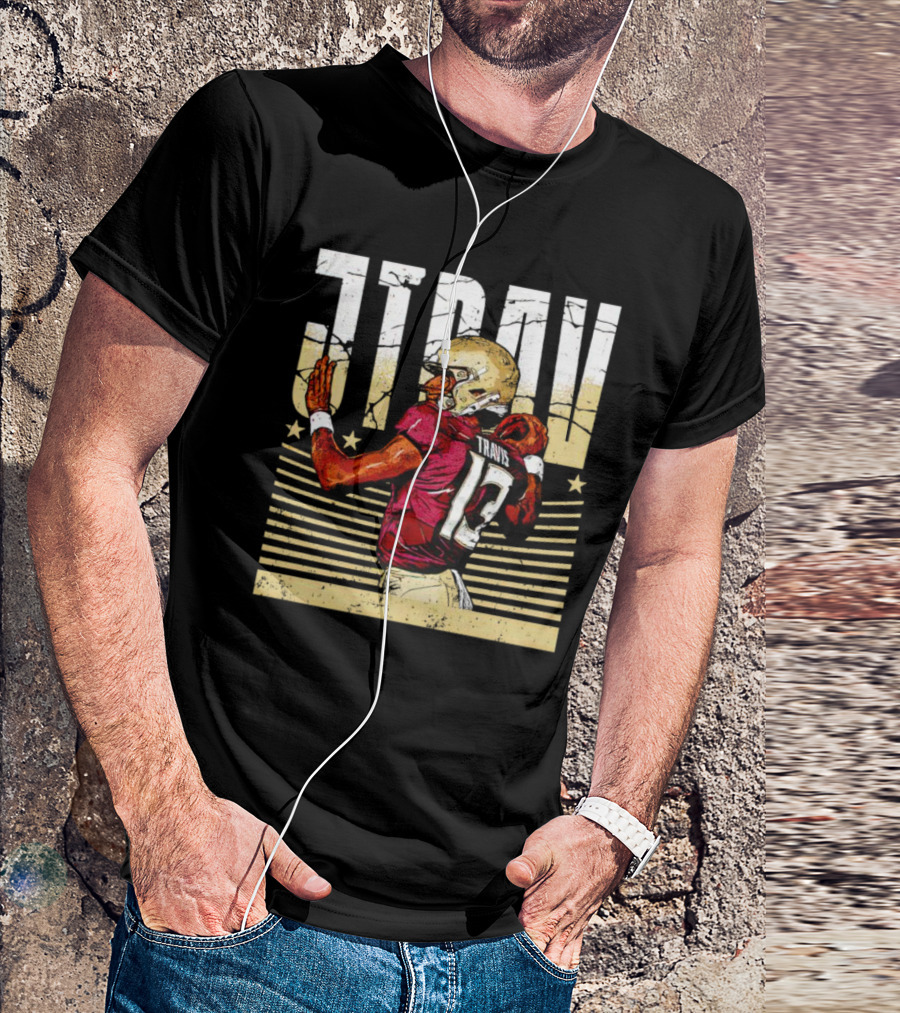 JTrav Jordan Travis Football Stars Stripes T-Shirt