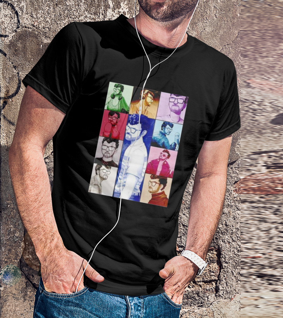 Raynarvaezjr The Eras Tour Multicolor Portraits T-Shirt