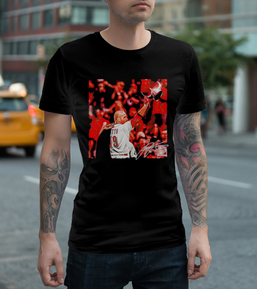 Joey Votto Number 19 Viking Celebration Signature MLB Players T-Shirt
