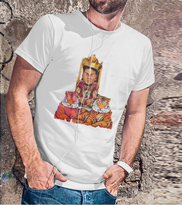 Jordan Travis King On Throne With Tigers Joe Exotic T-Shirt