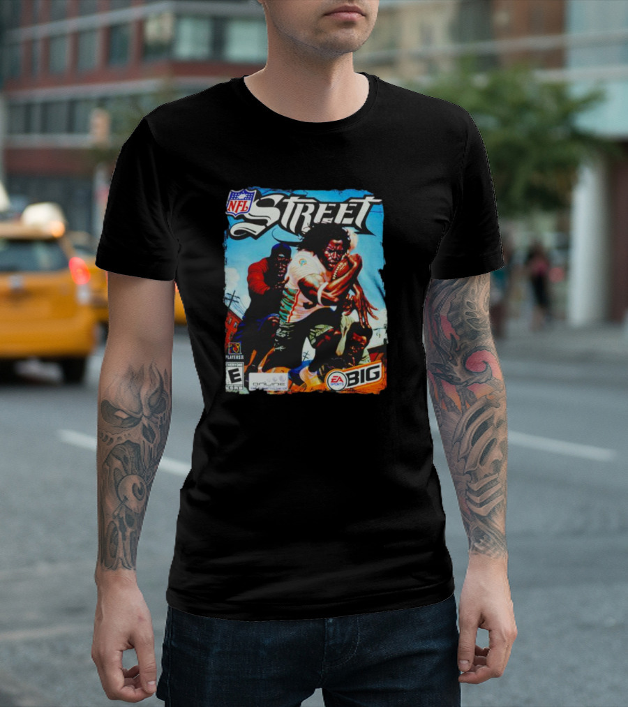 NFL Street EA Sports Big PlayStation 2 Game Cover T-Shirt