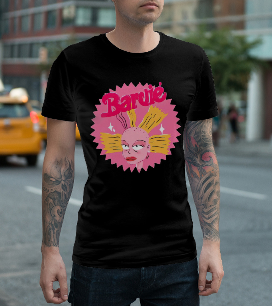 Barbie Movie Bold Parody Pink Starburst T-Shirt